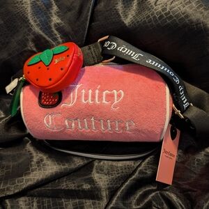 Juicy Couture Pink Bag with Strawberry Accent
